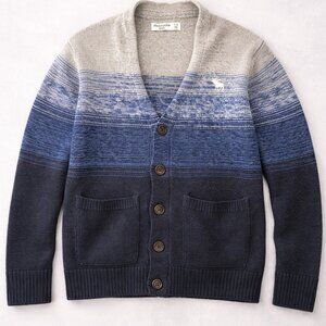 Abercrombie & Fitch Kids Boys Ombre Cardigan Sweater – Size 7/8